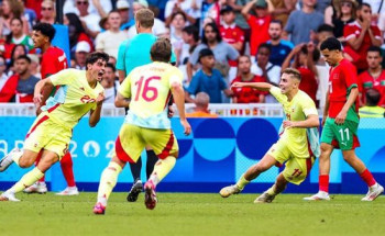 منتخب إسبانيا يهزم المغرب 2-1 ويحجز مقعده فى نهائى أولمبياد باريس