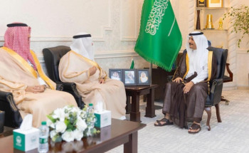 محافظ حفر الباطن يستقبل أمين المنطقة الشرقية