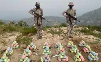 حرس الحدود بعسير يحبط تهريب 160 كيلوجرامًا من نبات القات المخدر