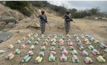 حرس الحدود بجازان يقبض على 5 مخالفين لتهريبهم 120 كجم قات