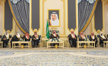 سمو ولي العهد يستقبل أصحاب السمو الأمراء والفضيلة العلماء والمعالي وجمعًا من المواطنين