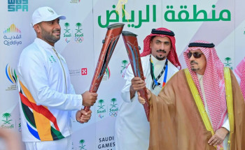أمير الرياض يتسلم شعلة دورة الألعاب السعودية 2024