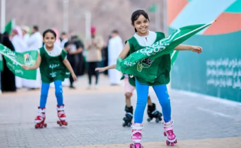 فرحة وابتهاج وشغف.. مشاعر ترسمها ابتسامة أطفال حائل بمناسبة اليوم الوطني الـ94