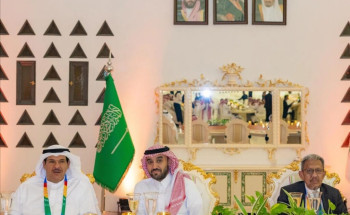 وزير الرياضة يحتفي بضيوف المملكة في حفل العشاء الرسمي لدورة الألعاب السعودية الثالثة