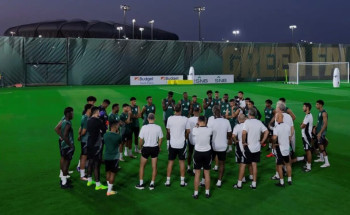 المنتخب السعودي يواصل تدريباته استعدادًا لمواجهة منتخب اليابان الخميس القادم