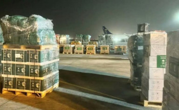 مغادرة الطائرة الإغاثية الرابعة عشرة ضمن الجسر الجوي السعودي الذي يسيّره مركز الملك سلمان للإغاثة لمساعدة الشعب اللبناني