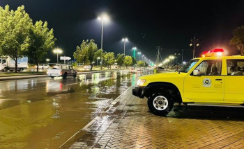 الدفاع المدني يحذر : استمرار هطول الأمطار الرعدية على هذه المناطق