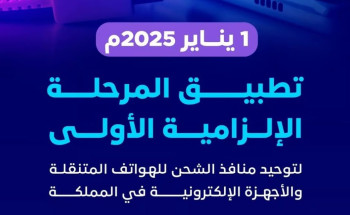 من يناير 2025.. تطبيق المرحلة الإلزامية الأولى لتوحيد منافذ الشحن للهواتف المتنقلة والأجهزة الإلكترونية