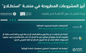 طرح 27 مشروعًا اقتصاديًّا وتنمويًّا عبر “استطلاع”