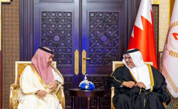 ولي عهد مملكة البحرين يستقبل سمو وزير الخارجية