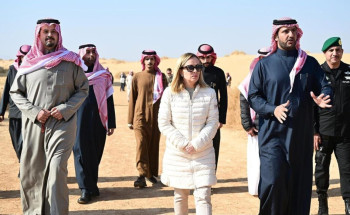 رئيسة وزراء إيطاليا تزور منطقة الحِجِر والمعالم التاريخية والأثرية في العُلا