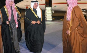 ولي عهد مملكة البحرين يصل إلى الرياض وفي مقدمة مستقبليه نائب أمير المنطقة