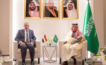 وزير الخارجية يلتقي وزير الخارجية المصري