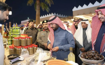 محافظ الخرج يزور مهرجان الخرج الأول للتمور والقهوة السعودية