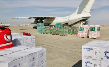 وصول الطائرة الإغاثية السعودية السابعة إلى مطار دمشق الدولي