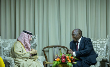 رئيس جمهورية جنوب أفريقيا يستقبل سمو وزير الخارجية