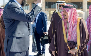 الرئيس السوري يغادر الرياض وفي مقدمة مودعيه أمير المنطقة