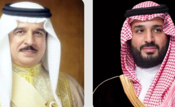 سمو ولي العهد يتلقى اتصالًا هاتفيًا من ملك البحرين هنأه فيه بحلول عيد الفطر