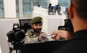 جوازات منفذ حالة عمار تستقبل ضيوف الرحمن القادمين من المملكة الأردنية الهاشمية لأداء فريضة الحج لهذا العام 1446هـ