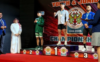 المرزوق يتألق في بطولة العالم للناشئين والشباب لرفع الاثقال بالبيرو بتحقيق فضية وبرونزية