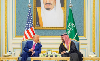 ولي العهد وترمب يشهدان توقيع عدة اتفاقيات بين البلدين