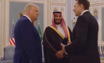 أحاديث جانبية تجمع ولي العهد وترمب مع ماسك وإنفانتينو وعدد من القادة التنفيذيين