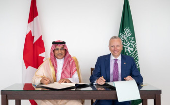 وكيل وزارة الخارجية للشؤون السياسية ومساعد نائب الوزير لشؤون أوروبا والقطب الشمالي والشرق الأوسط بوزارة خارجية كندا يوقّعان مذكرة تفاهم بشأن المشاورات السياسية