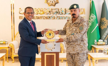أمين عام التحالف الإسلامي العسكري لمحاربة الإرهاب يستقبل سفير جمهورية المالديف