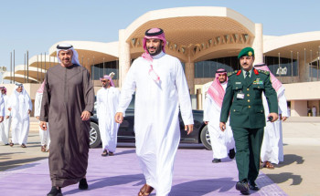سمو رئيس دولة الإمارات العربية المتحدة يغادر الرياض وسمو ولي العهد في مقدمة مودعيه