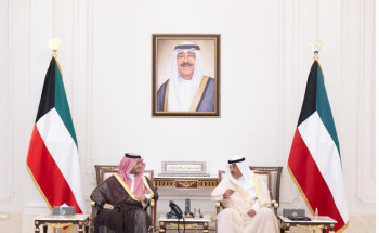 سمو ولي عهد دولة الكويت يستقبل سمو الأمير تركي بن محمد بن فهد