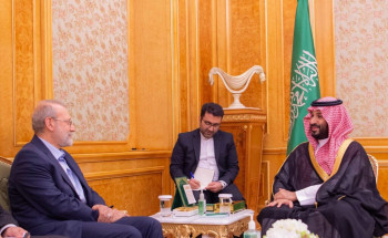 سمو ولي العهد يستقبل الأمين العام للمجلس الأعلى للأمن القومي الإيراني