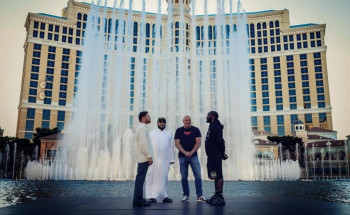 رئيس مجلس إدارة الهيئة العامة للترفيه يحضر أول مواجهة”Face Off” بين كانيلو وكروفورد في لاس فيغاس