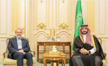 وزير الدفاع يبحث مع لاريجاني العلاقات السعودية الإيرانية والأوضاع الإقليمية