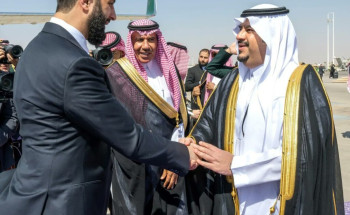 رئيس الجمهورية العربية السورية يصل إلى الرياض وفي مقدمة مستقبليه نائب أمير المنطقة