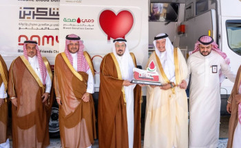 أمير القصيم يُدشِّن عربة التبرع بالدم للفصائل النادرة