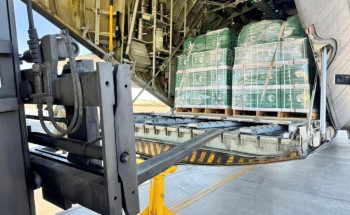 وصول الطائرة الإغاثية السعودية الـ69 لإغاثة الشعب الفلسطيني في قطاع غزة التي يسيّرها مركز الملك سلمان للإغاثة