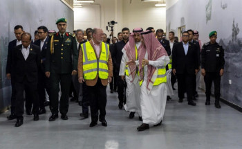 ملك ماليزيا يزور الشركة السعودية للصناعات العسكرية