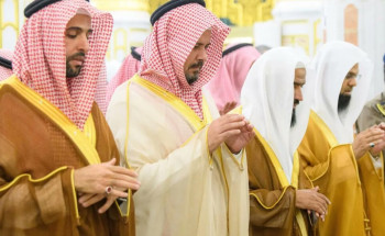 صلاة الاستسقاء في المسجد النبوي