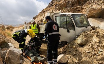 أمانة عسير تنفذ فرضية لانهيار صخري بسبب الأمطار بالشراكة مع الجهات الحكومية