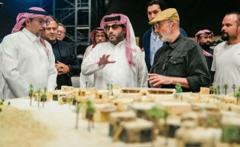 رئيس هيئة الترفيه يزور أستديوهات الحصن والقدية لمتابعة تحضيرات فيلم خالد بن الوليد