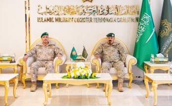 التحالف الإسلامي العسكري لمحاربة الإرهاب يستقبل قائد القيادة العسكرية الموحدة لمجلس التعاون لدول الخليج العربية