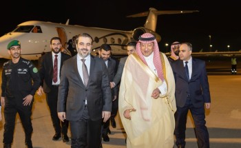 نائب وزير الخارجية يستقبل وزير خارجية سوريا لدى وصوله الرياض