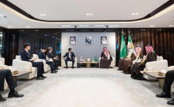 سمو وزير الحرس الوطني يستقبل وزير الدفاع الوطني لجمهورية كوريا