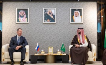 سمو وزير الحرس الوطني يستقبل رئيس الهيئة الفيدرالية لقوات الحرس الوطني الروسية