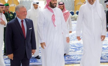 لقاء ثلاثي بين سمو ولي العهد وملك الأردن وأمير دولة قطر
