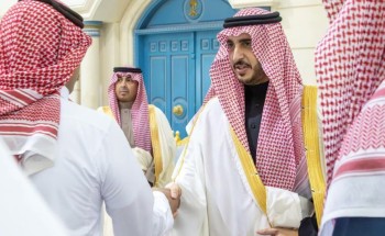 أمير منطقة الجوف يستقبل المهنئين بعيد الفطر