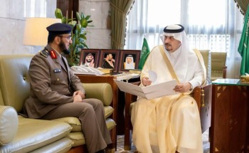 أمير منطقة الرياض يستقبل مدير الدفاع المدني بالمنطقة
