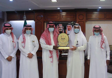 أمين محافظة حفر الباطن يستقبل رئيس وأعضاء مجلس إدارة جمعية نفح الأمل لخدمة ذوي الإعاقة بالمحافظة