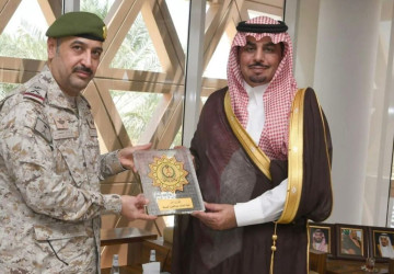 محافظ الدرعية يستقبل قائد كلية الملك عبدالعزيز الحربية