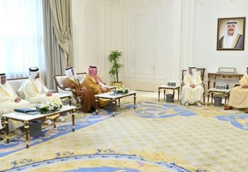 ولي عهد دولة الكويت يستقبل الأمير عبدالعزيز بن سعود وأصحاب السمو والمعالي وزراء الداخلية بدول مجلس التعاون لدول الخليج العربية